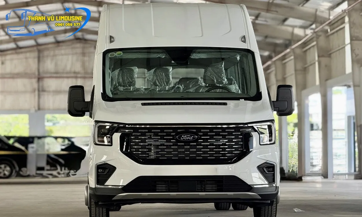 FORD TRANSIT PREMIUM 18 CHỖ CẢI TẠO XUỐNG 16 CHỖ GHẾ ÂU LOCOSTAR - Ảnh 2